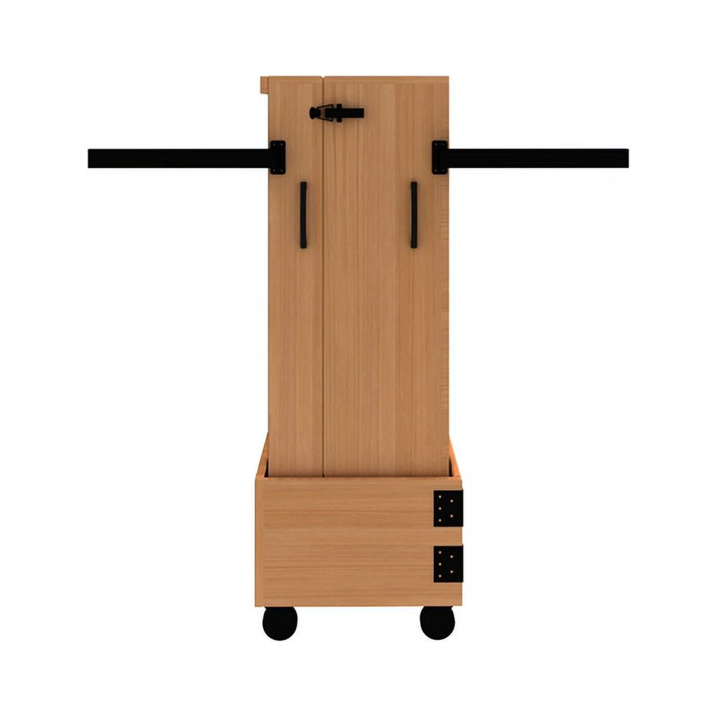 Queen Solid Wood Murphy Cabinet Bed Y43071