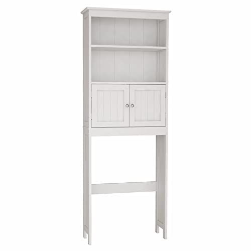 White 2 Door Wooden Floor Storage Cabinet with 1 Drawer E223