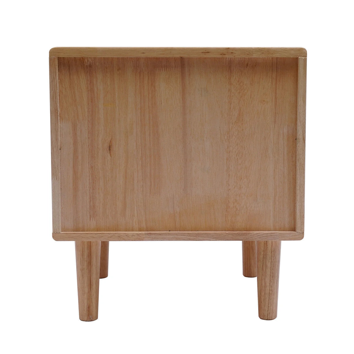 Mid Century Wood Nightstand with 2 Drawers R1275