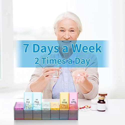 XL 7 Day Pill Organizer 2 Times a Day H985