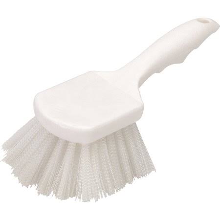 White Nylon Bristle Utility Scrub Brush R409624