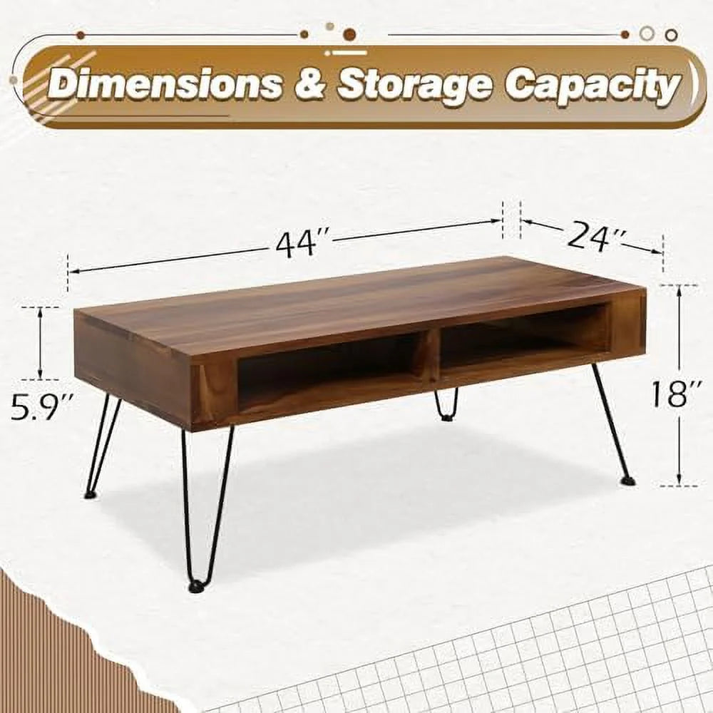 39.4 Inches Coffee Table with 4 Hairpin Legs H373433