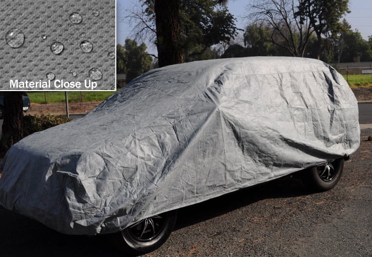 Weatherproof SUV Car Cover with Fleece Lining F9561