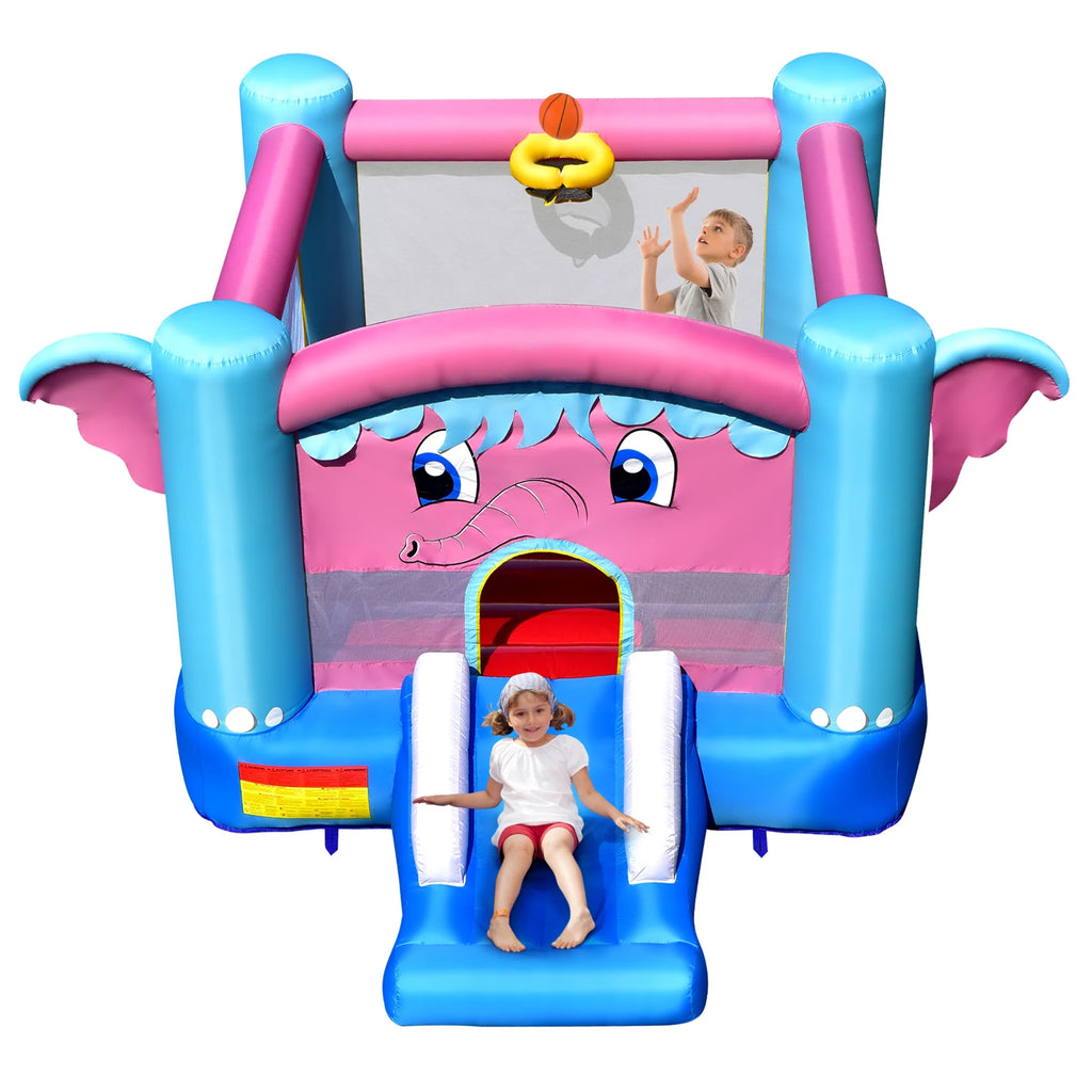 Inflatable Bounce House 3-in-1 Elephant Theme Castle F1526