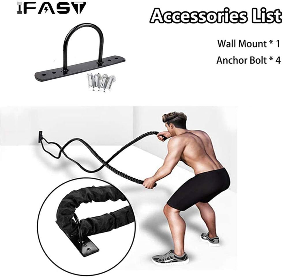 30ft Heavy Dacron Exercise Battle Rope Pack of 2 H532262
