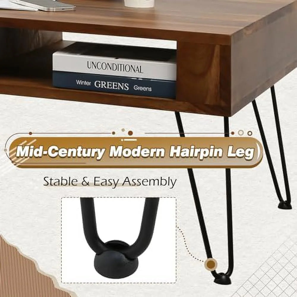 39.4 Inches Coffee Table with 4 Hairpin Legs H373433