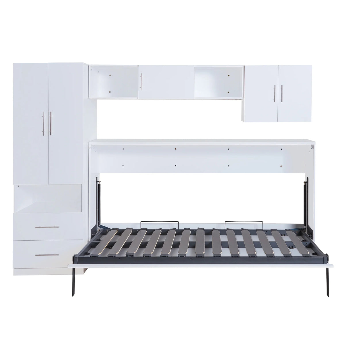 Twin Size Murphy Bed with Shelf and Drawer G38877