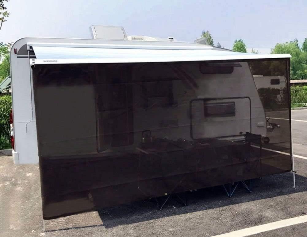 7' X 13' 3'' Brown Mesh RV Awning Sun Shade Y47131
