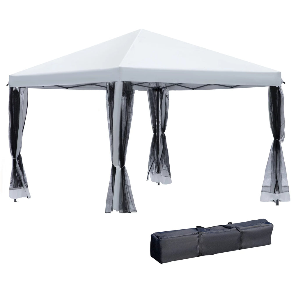 10' x 10' Pop Up Canopy Tent with Netting V7202