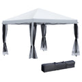 10' x 10' Pop Up Canopy Tent with Netting V7202