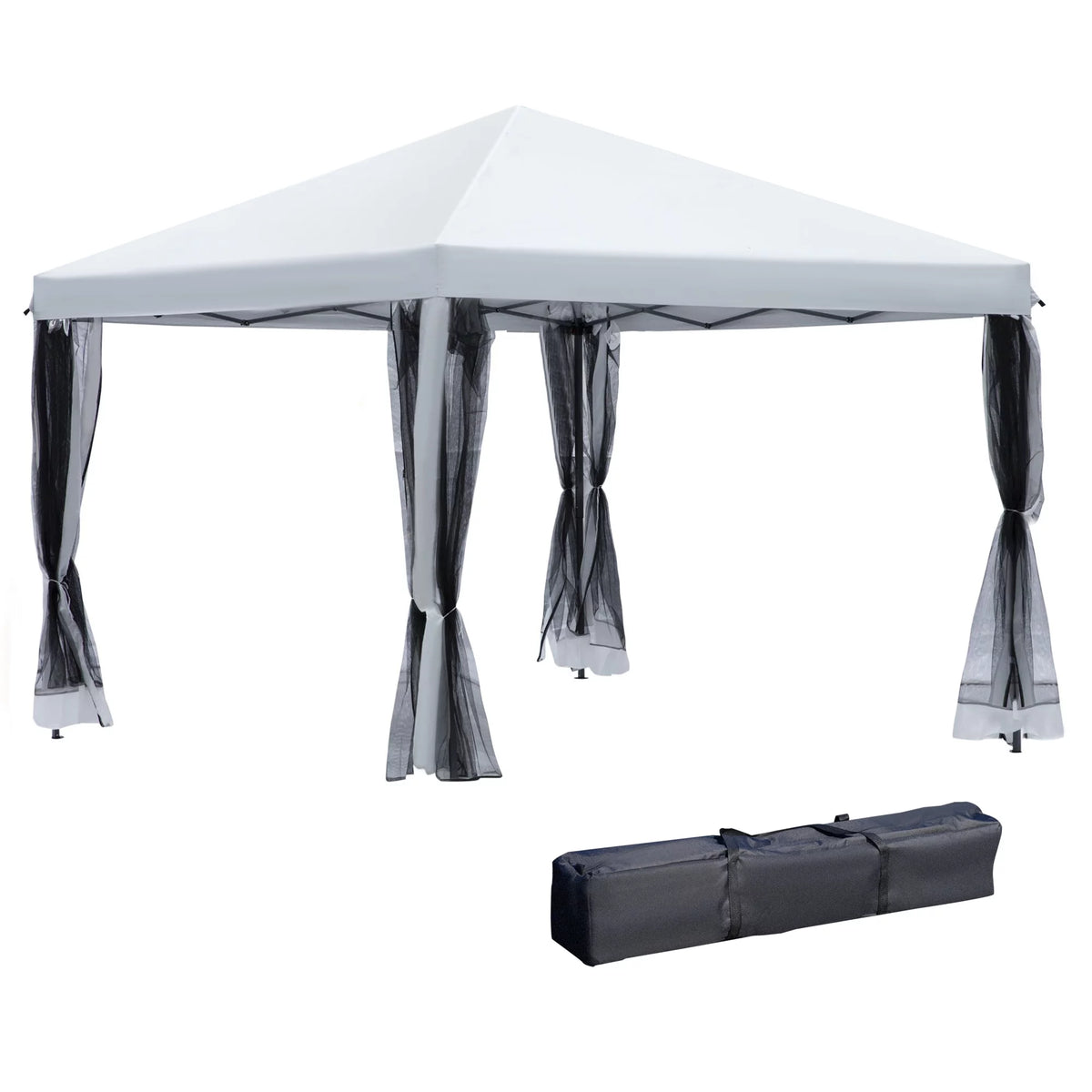 10' x 10' Pop Up Canopy Tent with Netting V7202