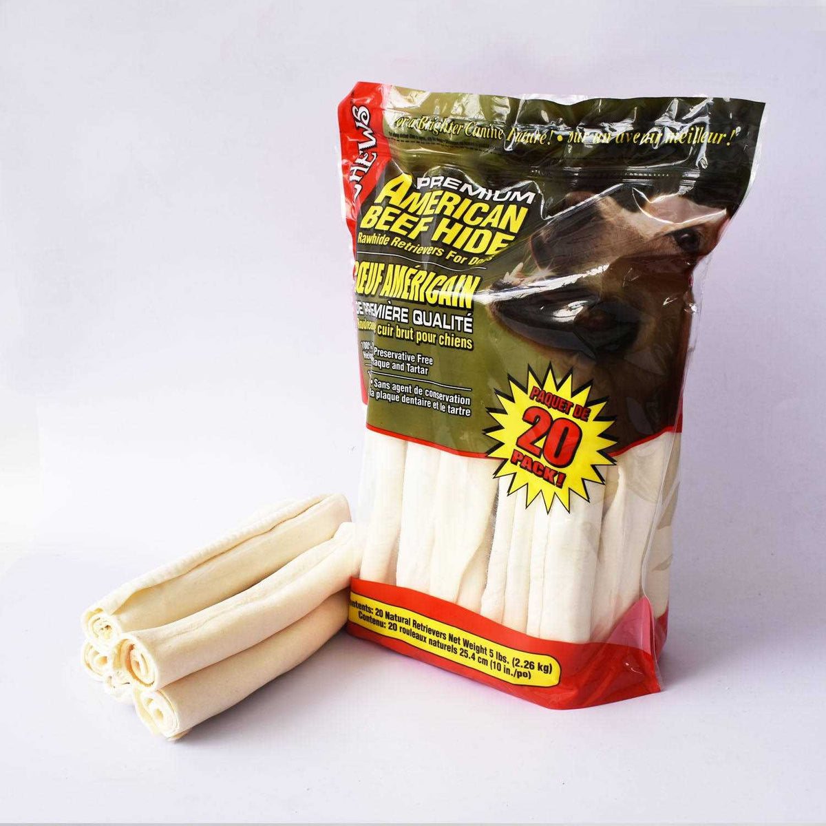 10-11 Dog Rawhide Retriever Rolls Z34714