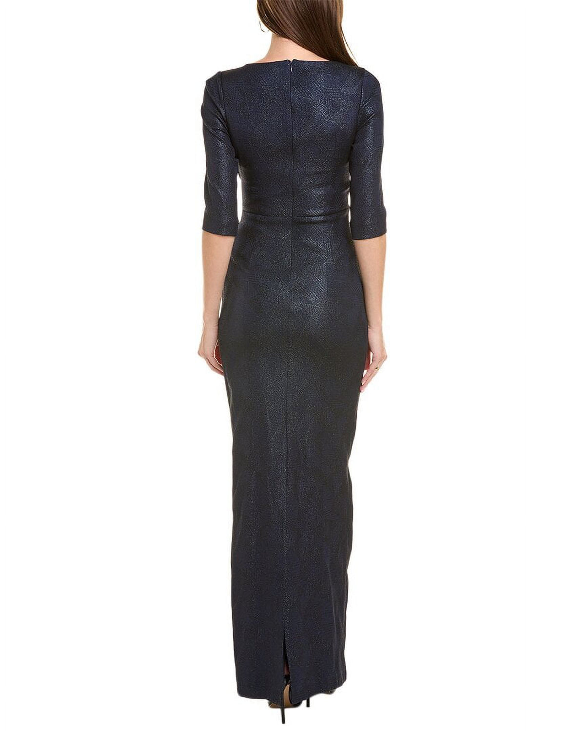 Blue Jacquard Gown F42650