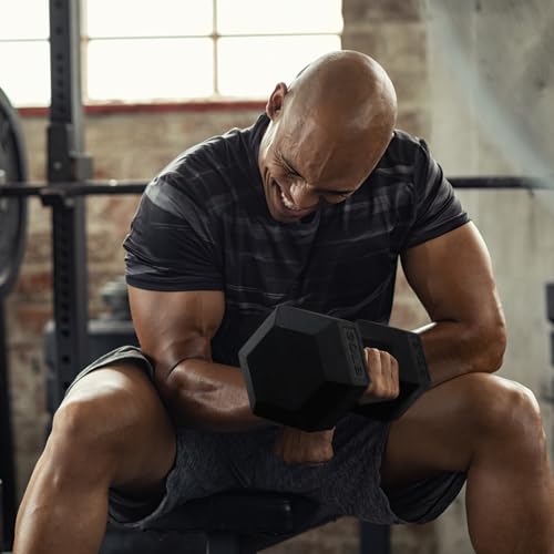 Rubber Encased Hex Dumbbell Sets P66429