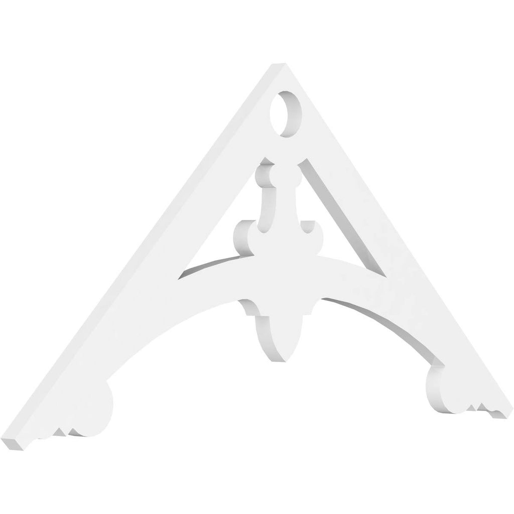 36 inchw x 18 inchh x 1 inchp PVC Gable Pediment T62462