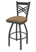 Swivel Bar Stool with Pewter Finish Z223034