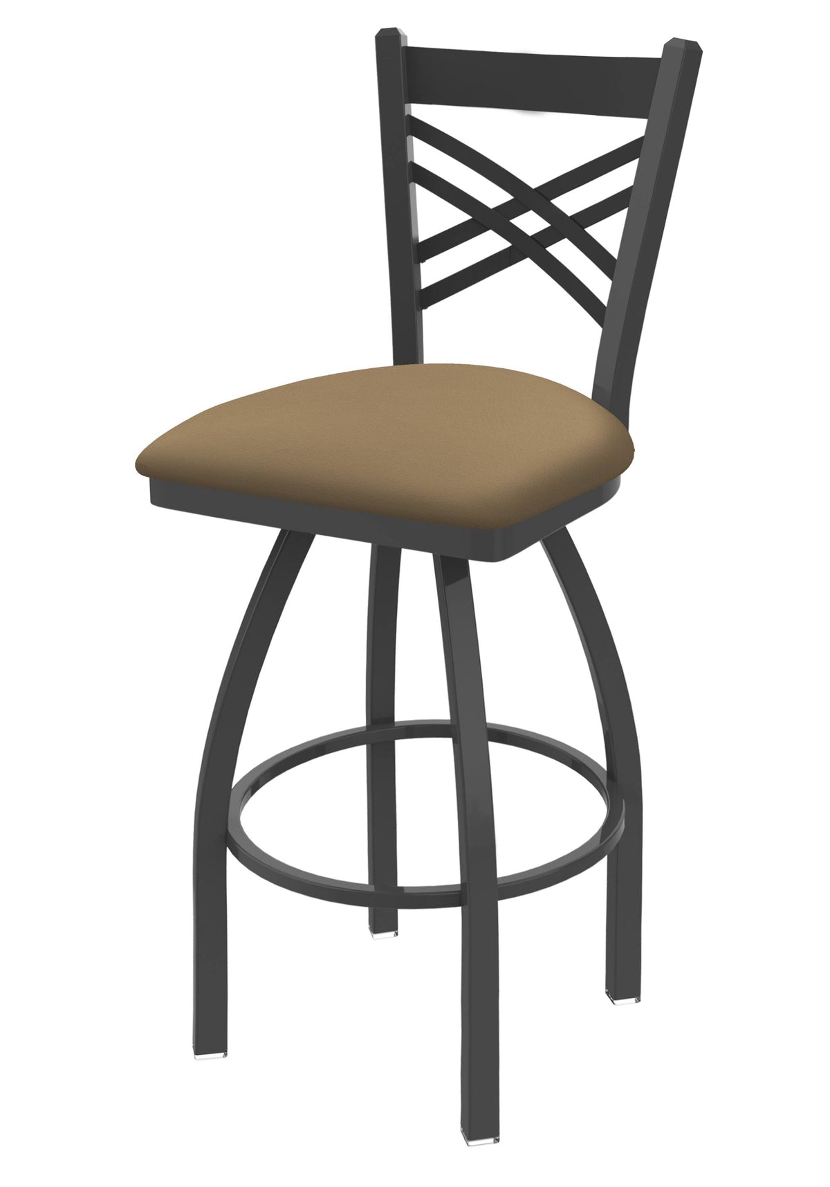Swivel Bar Stool with Pewter Finish Z223034