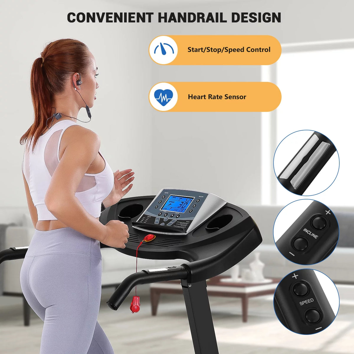2.5 HP Treadmill with 12% Auto Incline J701004