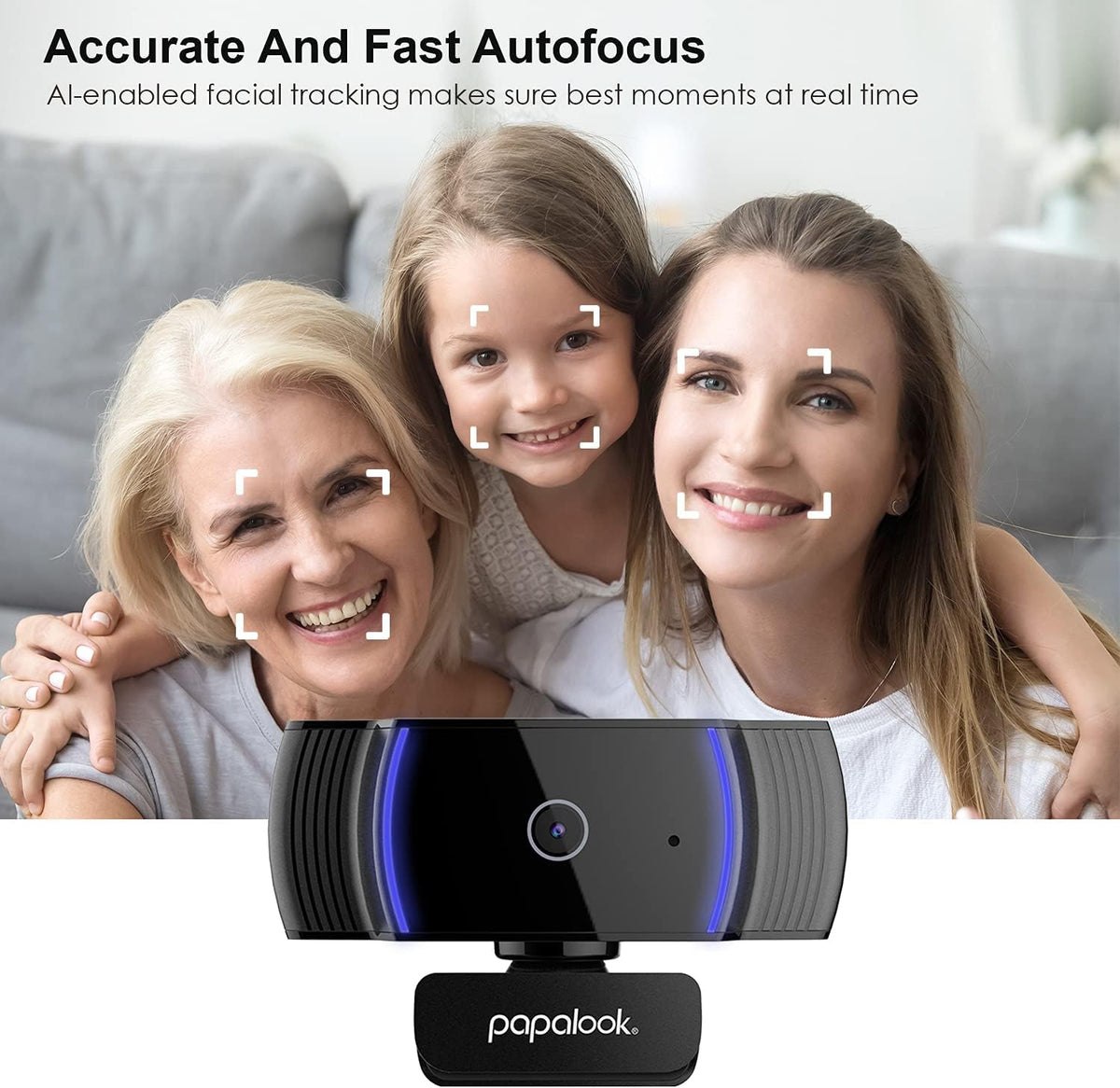 1080P Full HD Autofocus Webcam with Microphone L305558