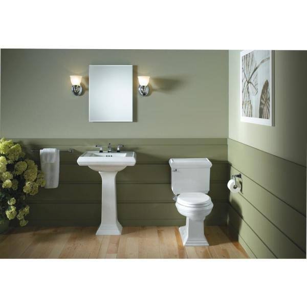 White 2-Piece 1.28 GPF Single Flush Elongated Toilet Y762