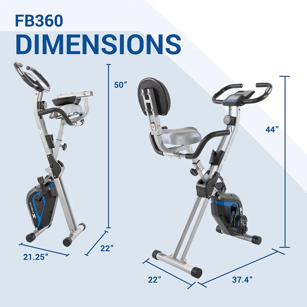 Compact Stationary Upright Folding Bike with Magnetic Resistance F841