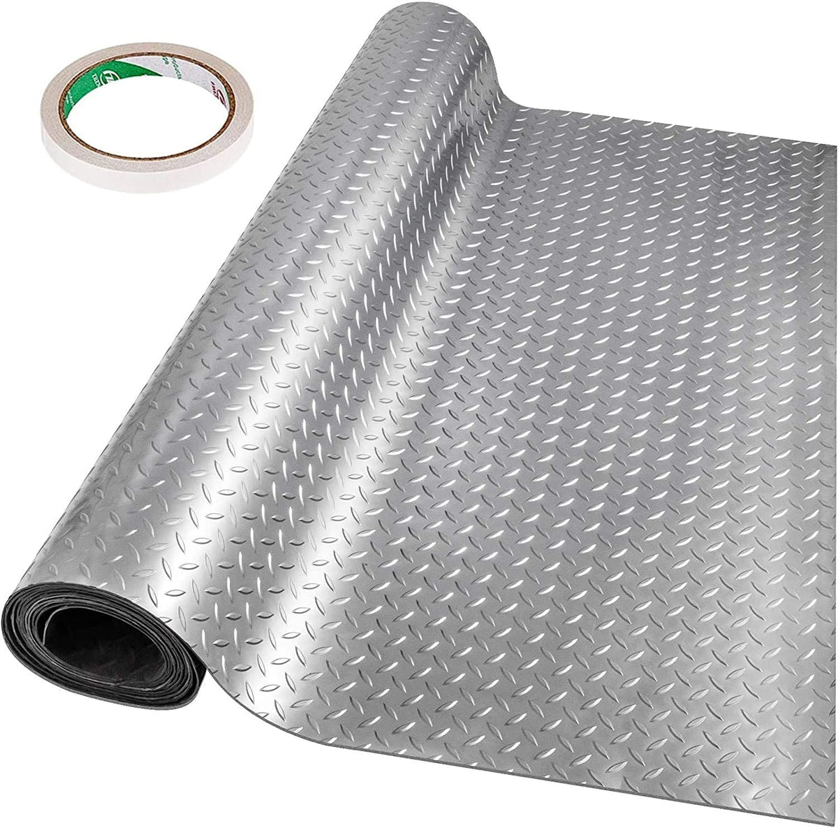 4.9x19ft Anti-Slide Diamond Texture Vinyl Garage Floor Mat G76086