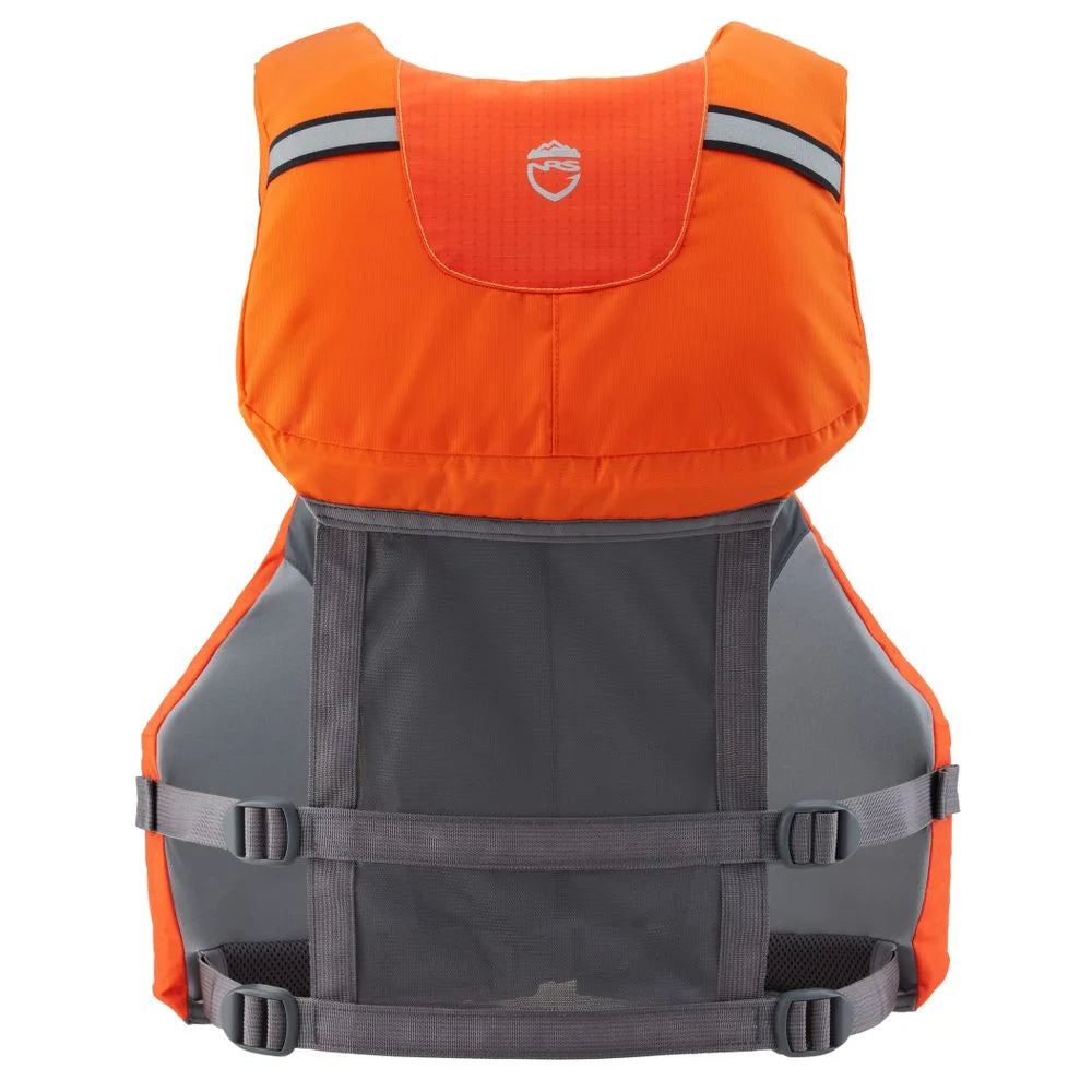 Orange Fishing Life Vest PFD with Pockets, Large/XL W5059