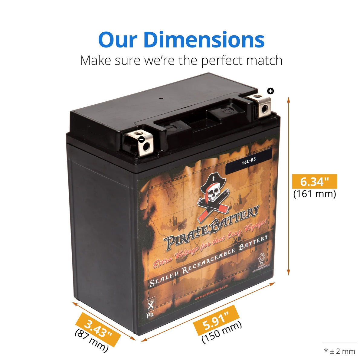 12 Volt 14 Ah 230 CCA ATV Battery A154