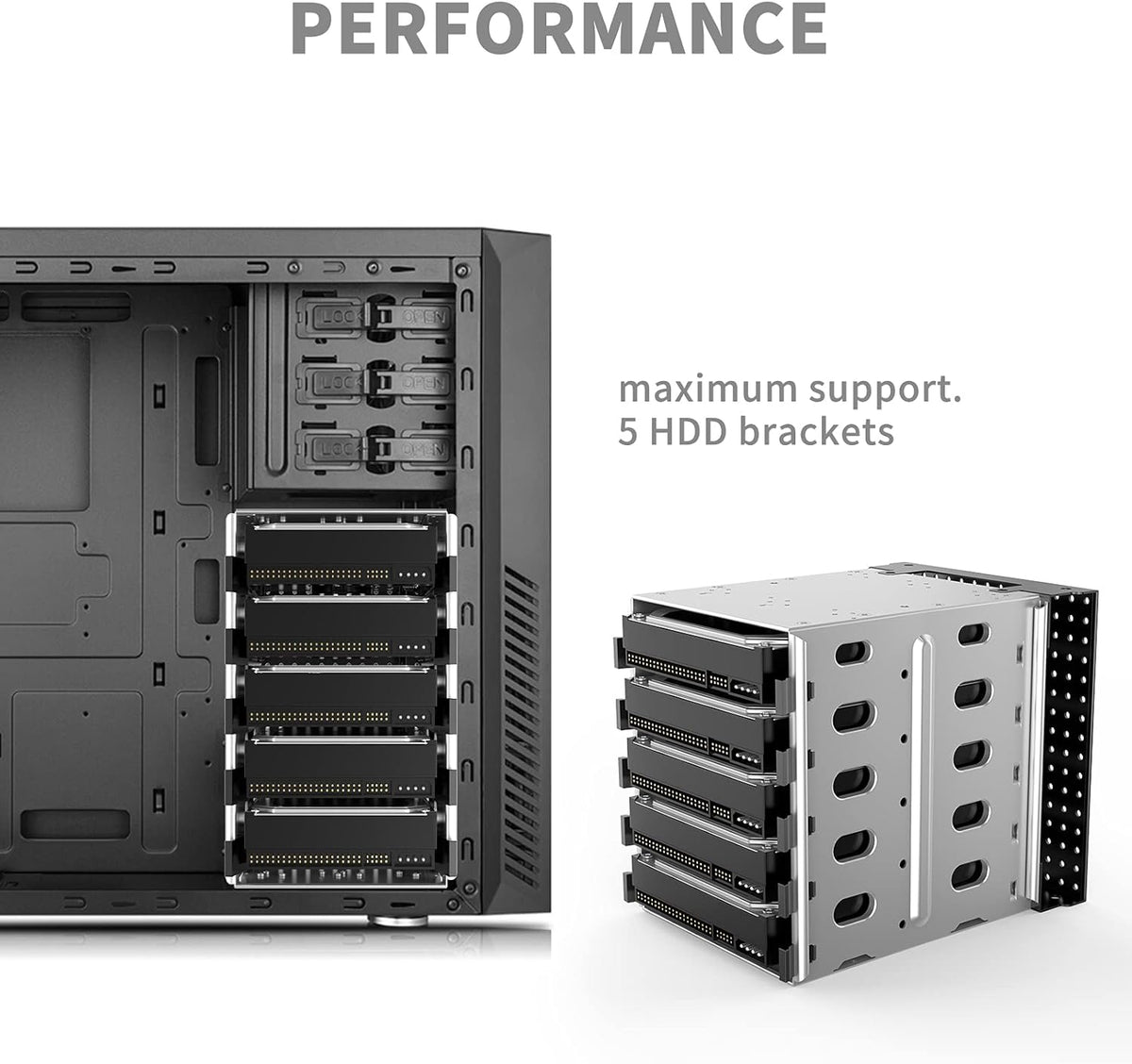 Stainless Steel Hard Drive Cage Rack C944