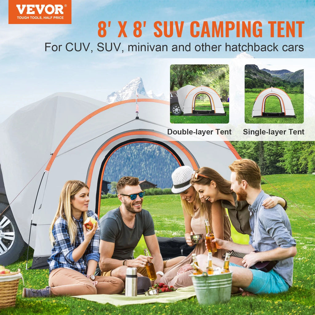 SUV Camping Tent Attachment with Rain Layer I142582