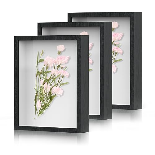White 8x10 Wood Shadow Box Frame 3 Pack N655