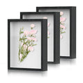 White 8x10 Wood Shadow Box Frame 3 Pack N655