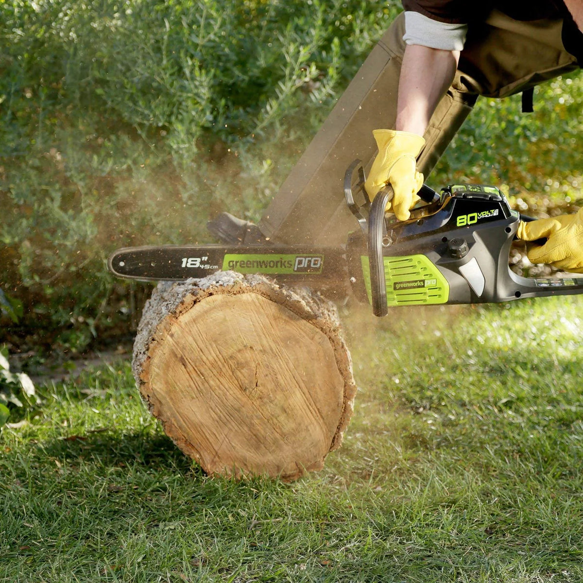 Discontinued 18-Inch 80V Cordless Lithium-Ion Chainsaw B8504