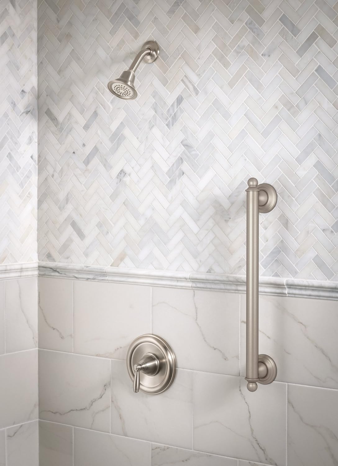 Brushed Nickel Tub and Shower Valve Trim Kit, Pack of 2 I923