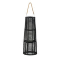 Black Tapered Candle Lantern with Handle T261