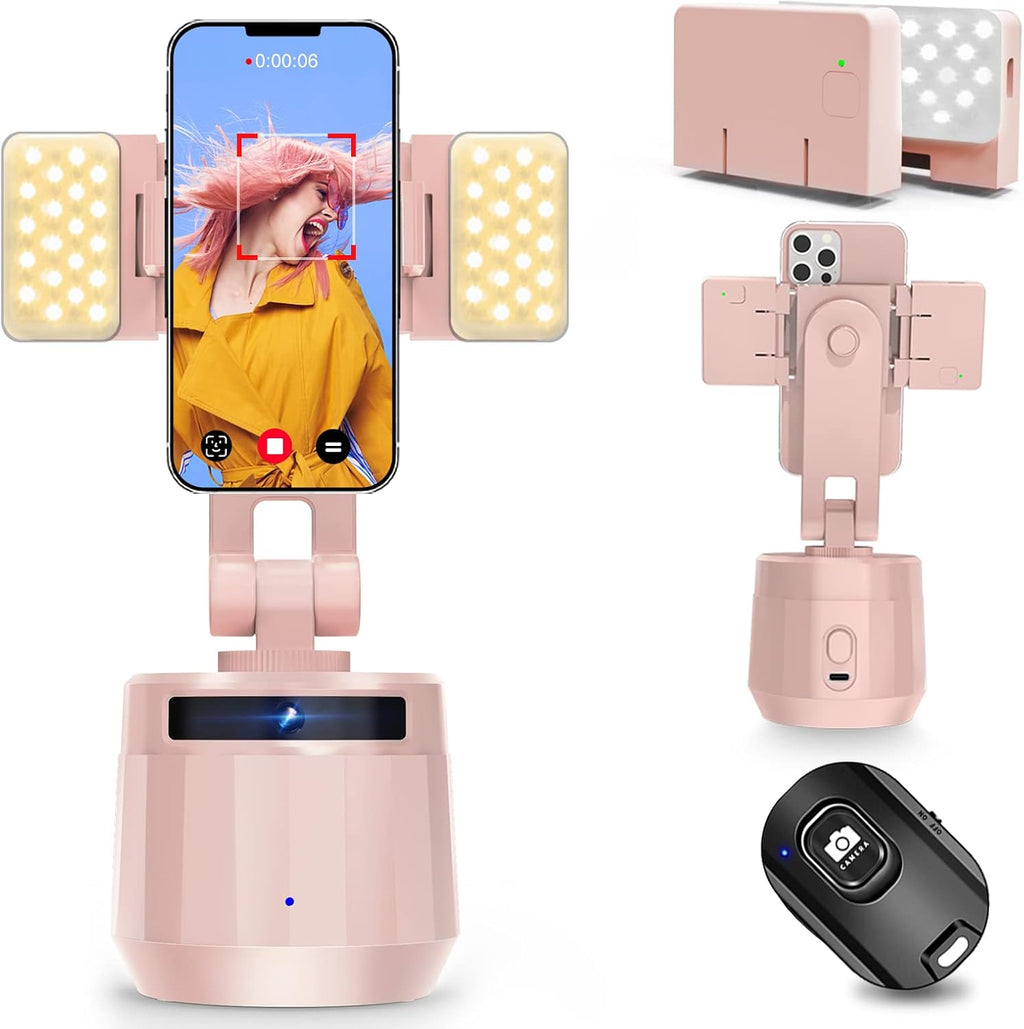 White Auto Face Tracking Tripod Phone Holder Y56939
