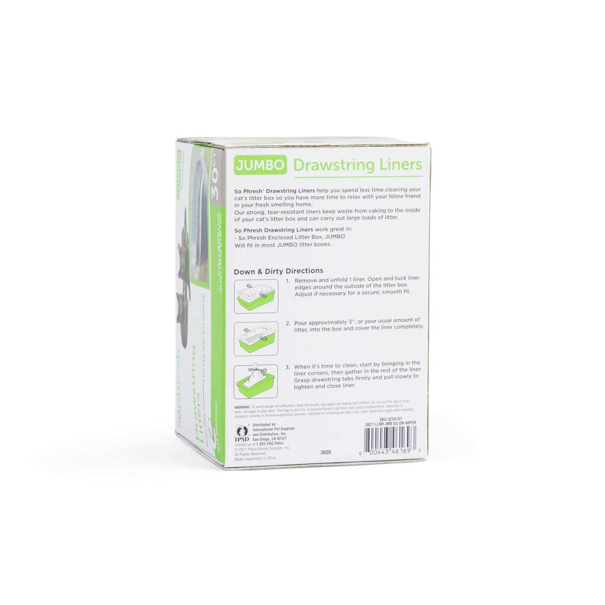 Drawstring Cat Litter Box Liners E212