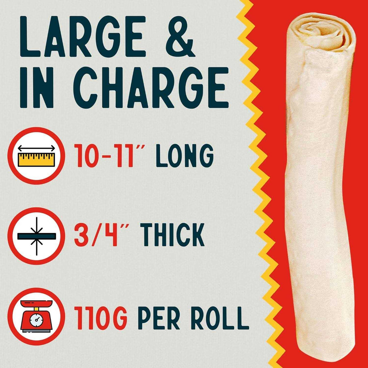 10-11 Dog Rawhide Retriever Rolls Z34714