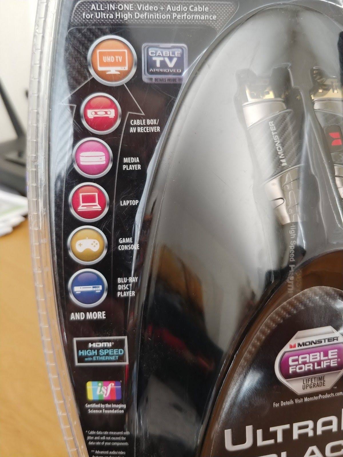 Black 8 ft. HDMI Cable with Ethernet T19674