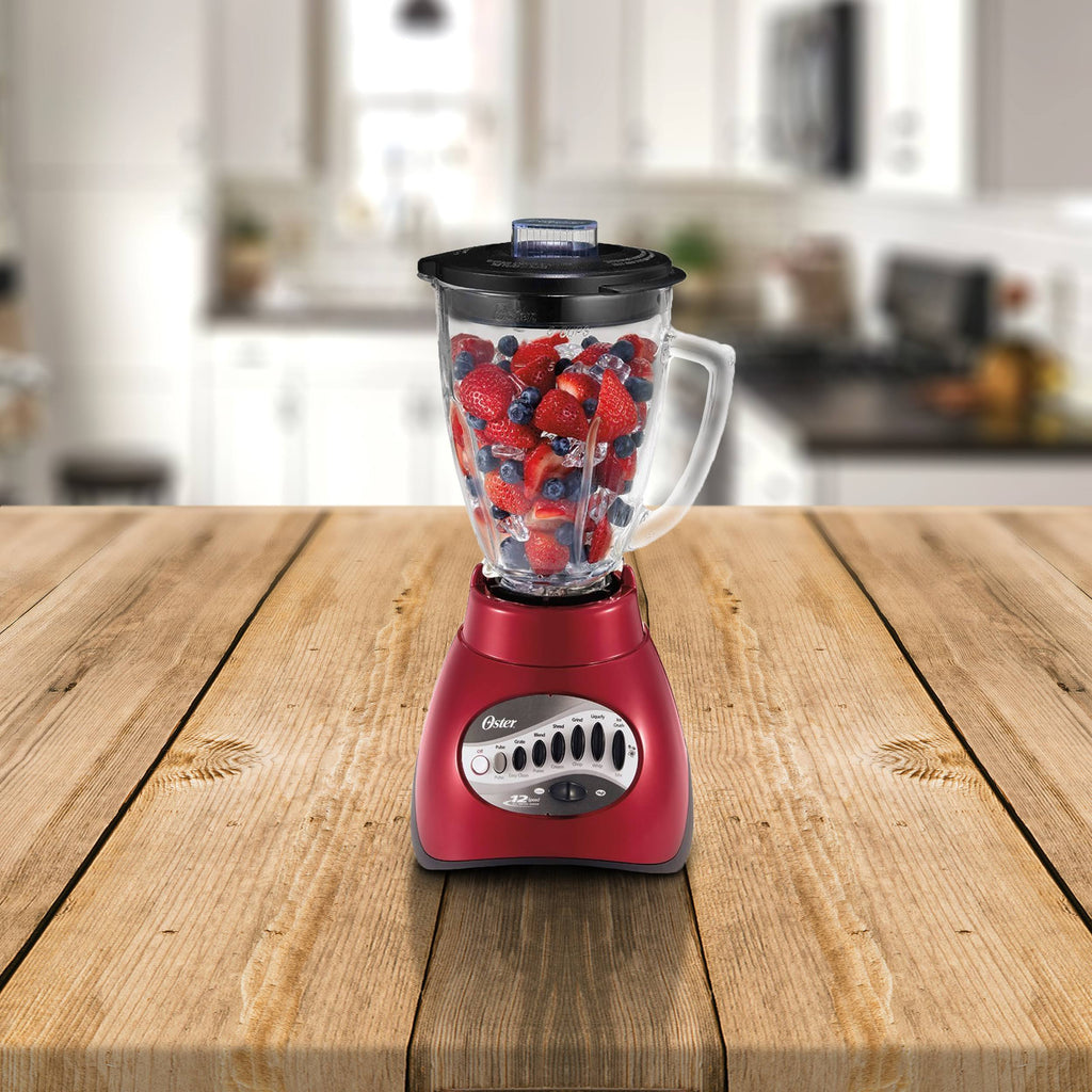 12-Speed Blender, 6-Cup Capacity, Metallic Red M242334