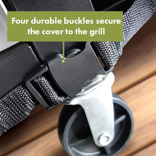 Black Heavy-Duty Rectangular Grill Cover R365