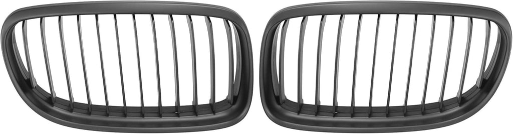 Black ABS Plastic Front Hood Kidney Grille M494