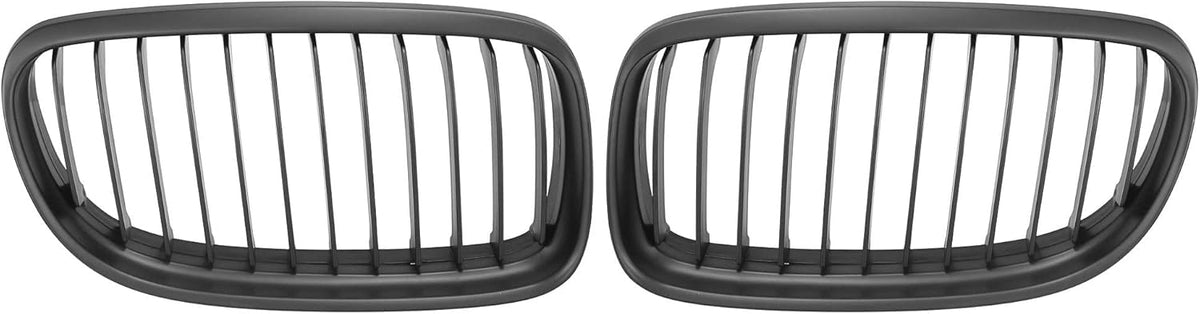 Black ABS Plastic Front Hood Kidney Grille M494