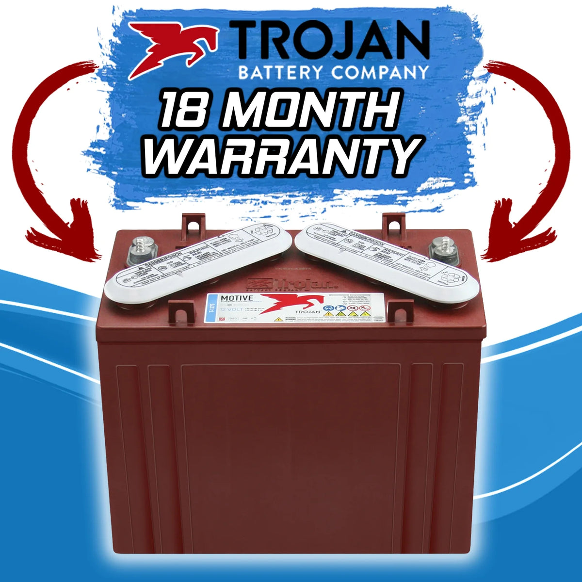 12V 150Ah Flooded Lead Acid Deep Cycle Battery x2 K805676