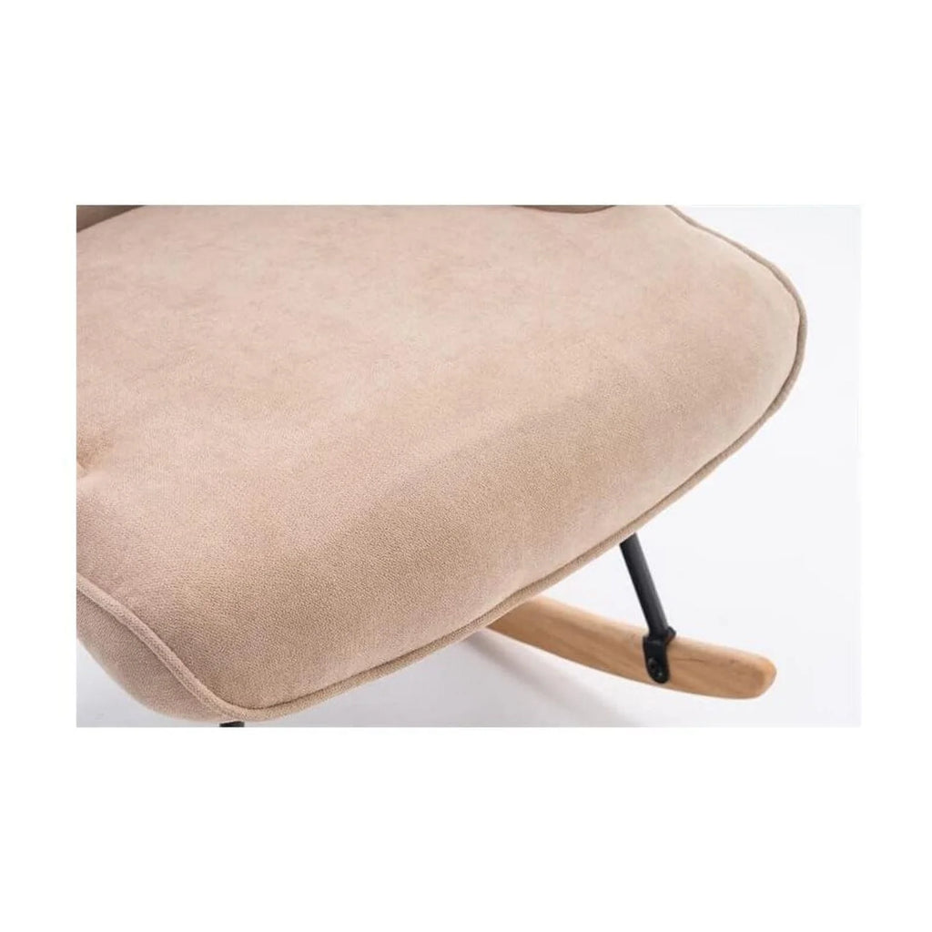Beige Fabric Rocking Chair K680