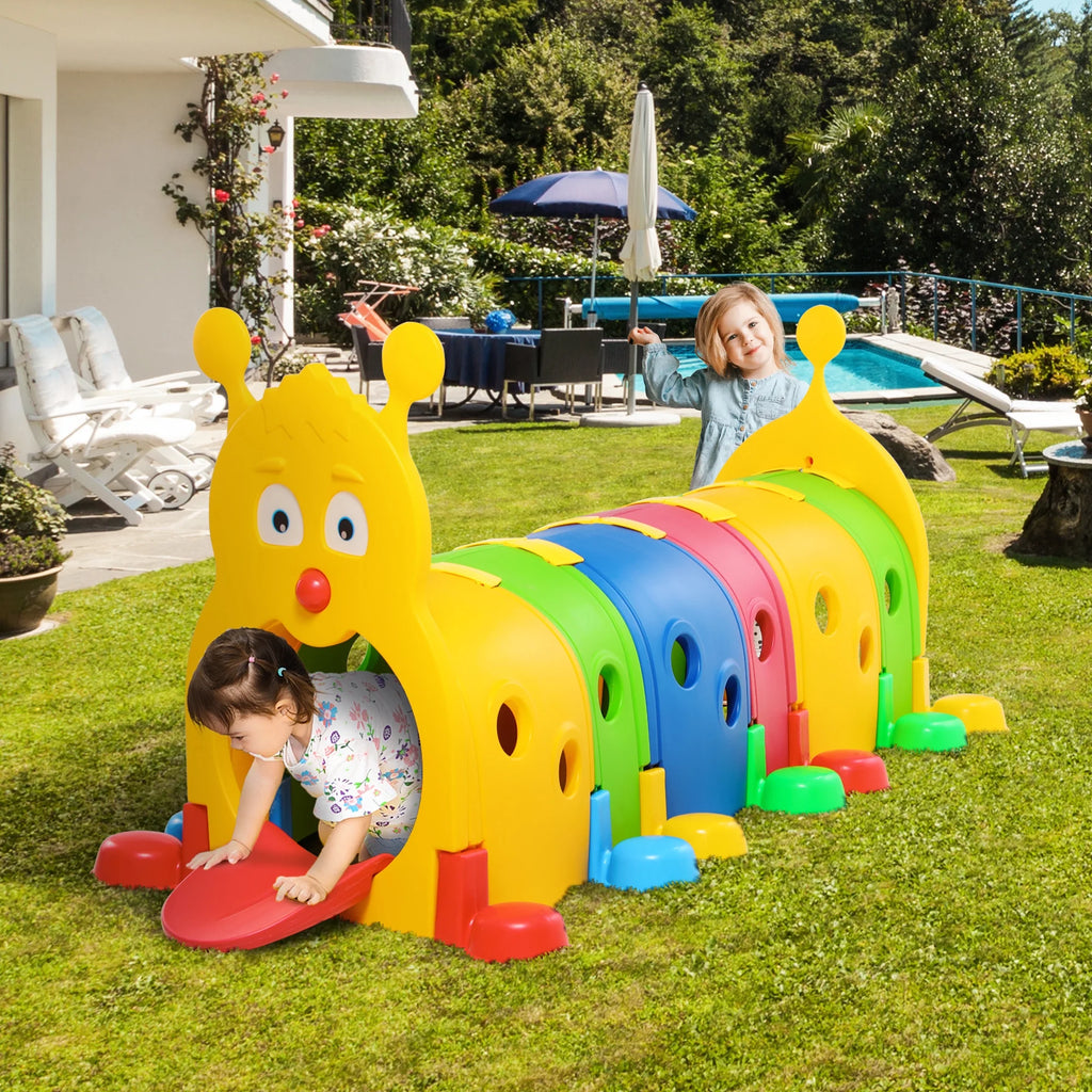 Kids Caterpillar Tunnel Climb-N-Crawl Play C87056