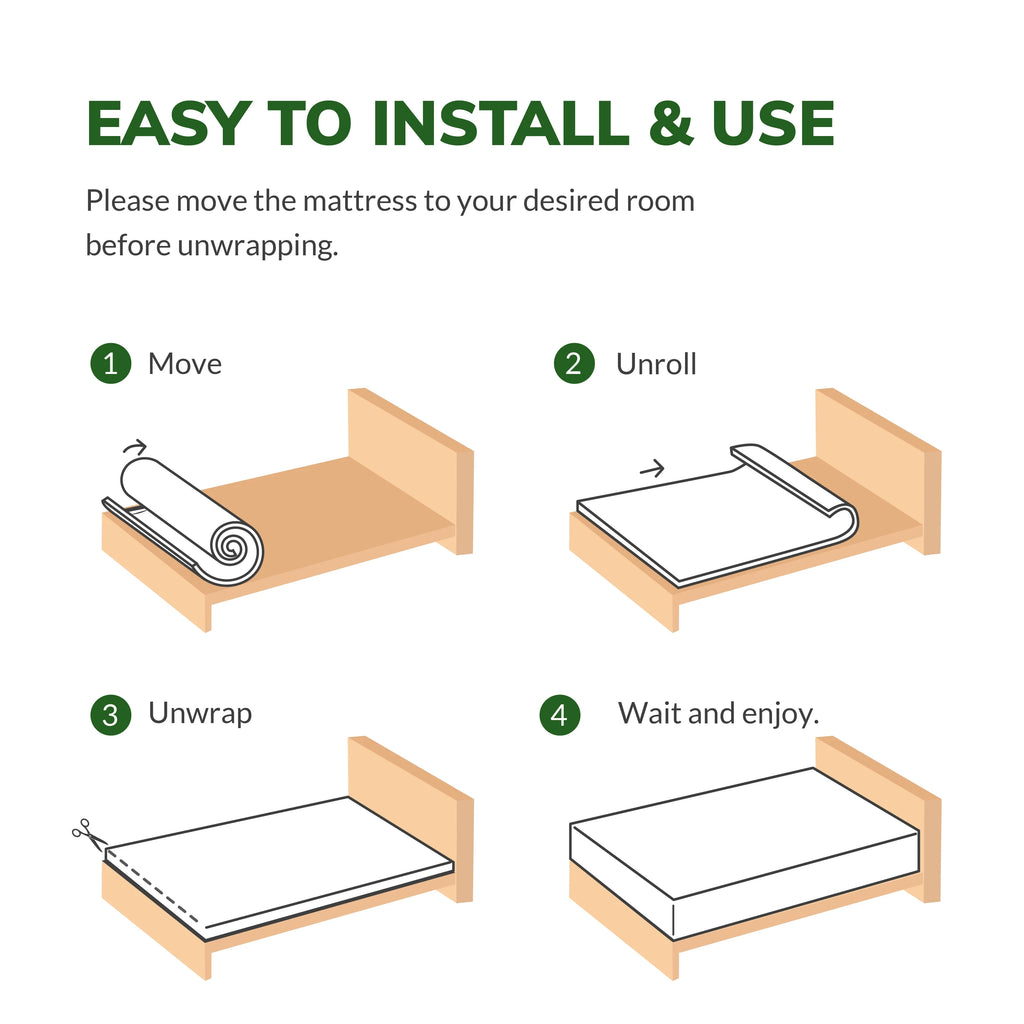 6 inch Full Size Memory Foam Mattress B625