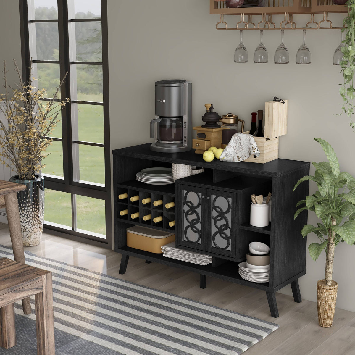 Brown 47-Inch Buffet Server R814