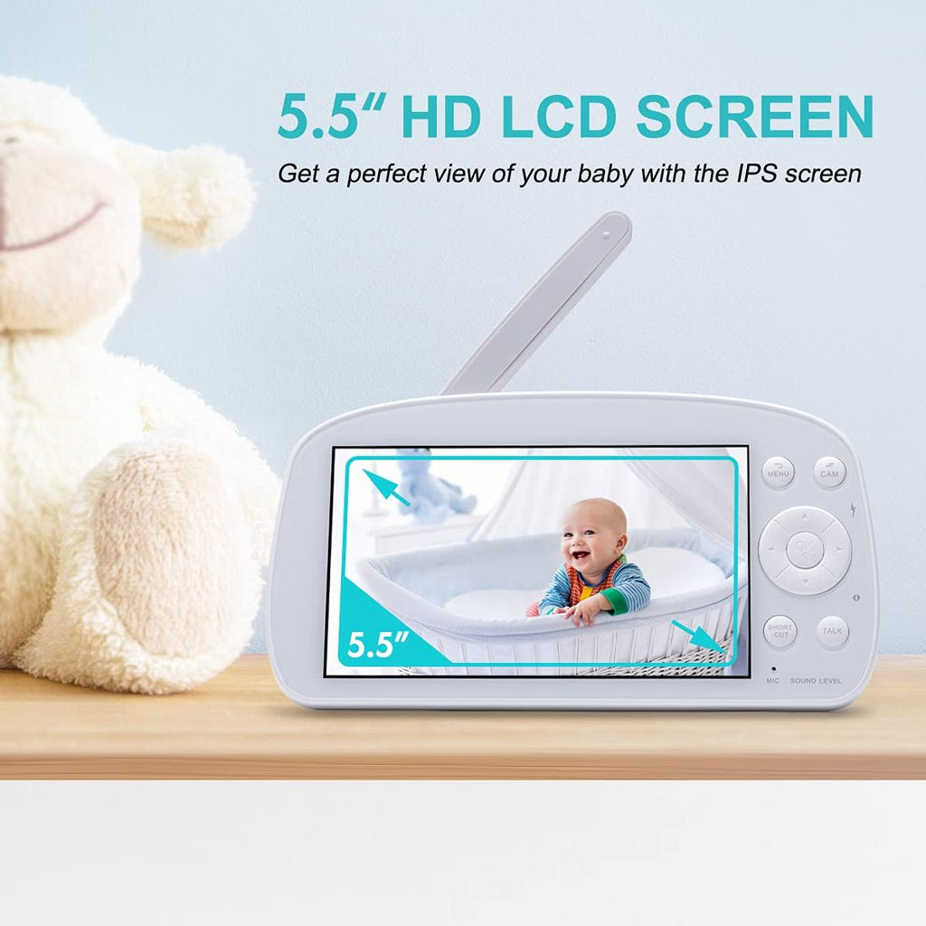 720P HD Video Baby Monitor with Camera and Audio and 5.5 Display C82172