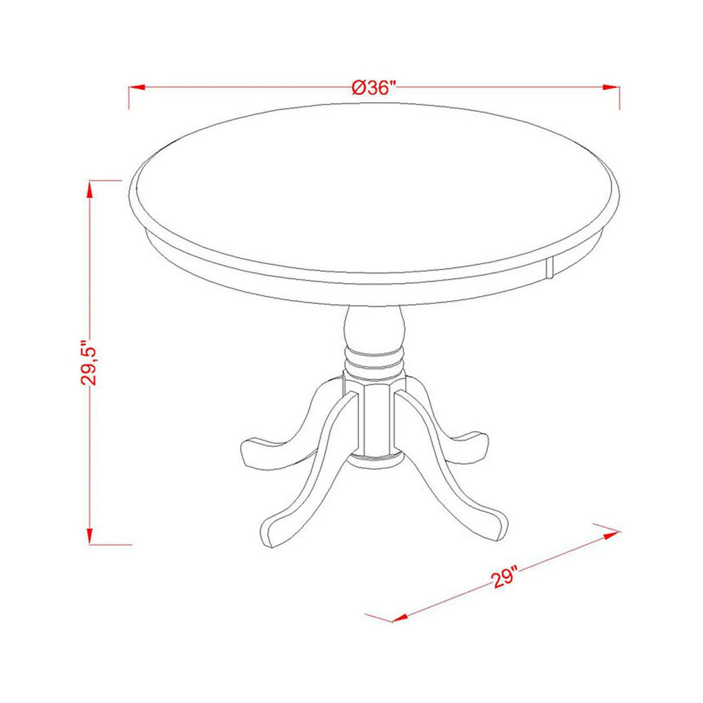 3 Pc Dining Room Table Set with 2 Chairs R459613